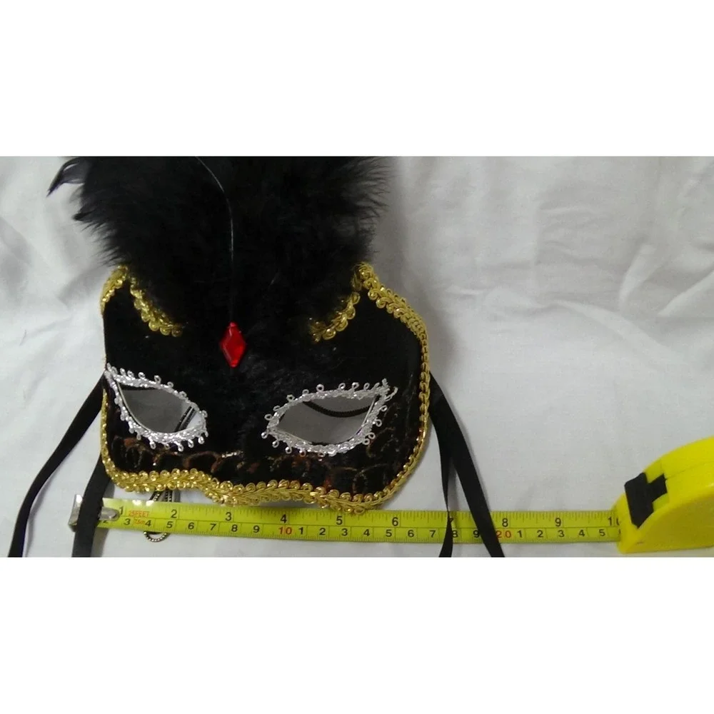 Mardi Gras Mask Black/Gold/ Silver Cosplay Venetian Costume Party #075